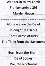 Headstone Horrors - New Rose Festival, Penzance, Cornwall 27.8.16